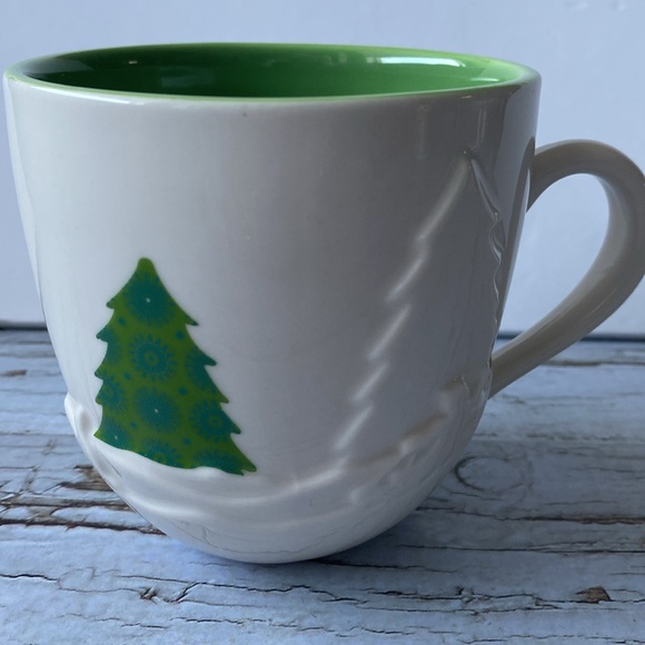STARBUCKS 3D CHRISTMAS TREE SNOWMAN CUP/MUG - Picture 4 of 5